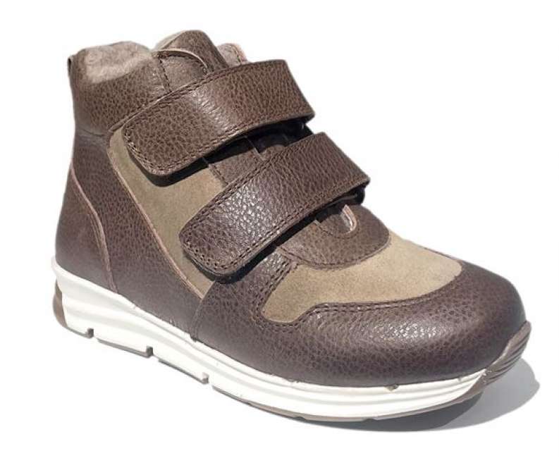 Priser på Arauto Rap sporty sneakers m. uldfor, mørkebrun/beige